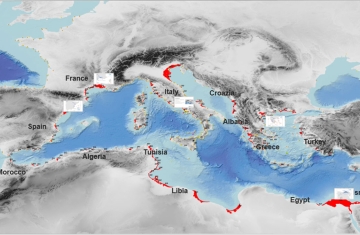 Coastal flood maps: the future in the Mediterranean